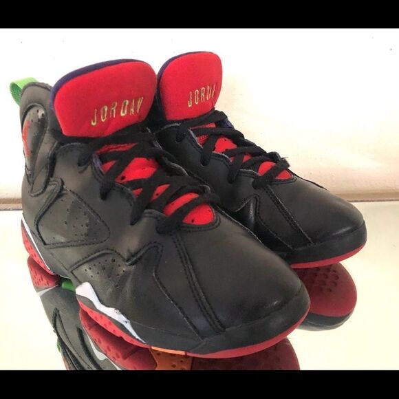 Nike Air Jordan 7 Retro 304773-028 Black SZ 1.5Y - Picture 3 of 10